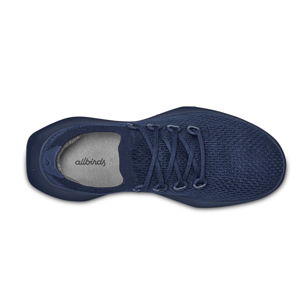 Allbirds Men\'s Running Shoes Navy - Tree Dashers - 26047KYNR